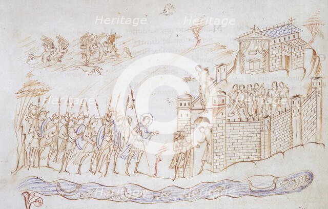 Christ with an army, c1020-c1030. Creator: Unknown.