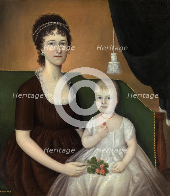 Elizabeth Grant Bankson Beatty (Mrs. James Beatty) and her daughter Susan, c. 1805. Creator: Joshua Johnson.