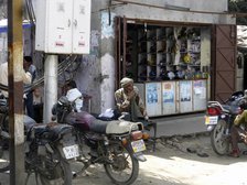 Motorcycle repair shop, Uttarakhand, India. Creator: Unknown.