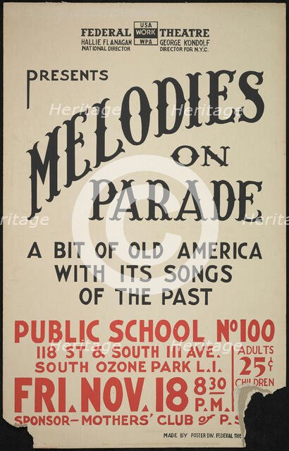 Melodies on Parade, New York, [1930s]. Creator: Unknown.