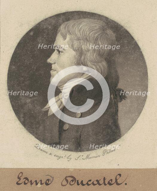 Edme Ducatel, 1800. Creator: Charles Balthazar Julien Févret de Saint-Mémin.