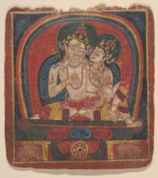 Initiation Card (Tsakalis): Vairochana, early 15th century. Creator: Unknown.