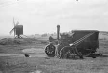 View looking towards Brill Windmill, Windmill Street, Brill, Aylesbury Vale, Buckinghamshire, 1936. Creator: HES Simmons.