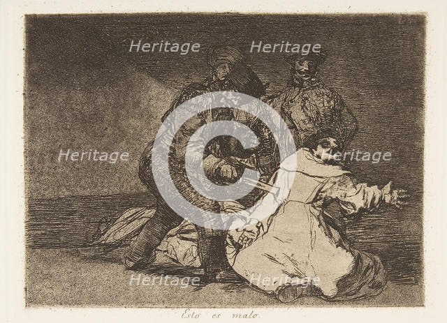 Plate 46 from 'The Disasters of War' (Los Desastres de la Guerra): 'This ..., 1810 (published 1863). Creator: Francisco Goya.