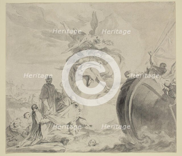 The Head of Saint Torpe Saved by Angels and Restored to Archbishop Frederigo, between 1730 and 1770. Creator: Giambettino Cignaroli.