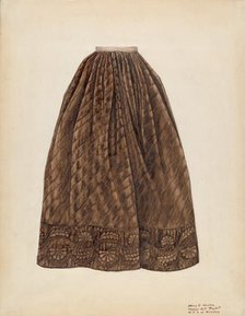 Petticoat, c. 1938. Creator: Mary E Humes.