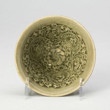 Conical Bowl with Peony Scroll, Northern Song (960-1127) or Jin dynasty (1115-1234), 12th century. Creator: Unknown.
