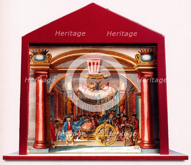 Diorama: Masonic Germany (The Temple of Masonic Treasures), 1750. Artist: Anonymous  