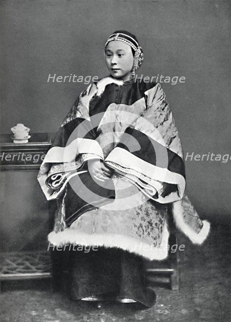 A Chinese lady of high rank in full dress costume, 1902. Artist: Unknown.