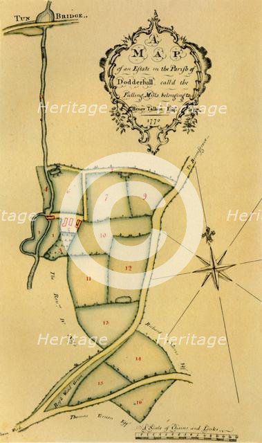'The Estate of Charles Henry Talbot, Dodderhill, 1770', (1944).  Creator: Unknown.