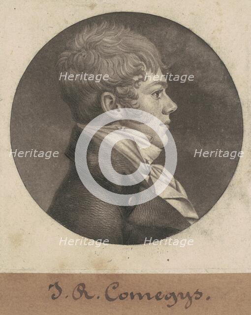 John R. Comegys, 1803. Creator: Charles Balthazar Julien Févret de Saint-Mémin.