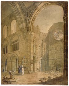 Church of St Bartholomew-the-Great, Smithfield, City of London, 1806. Artist: J Coney