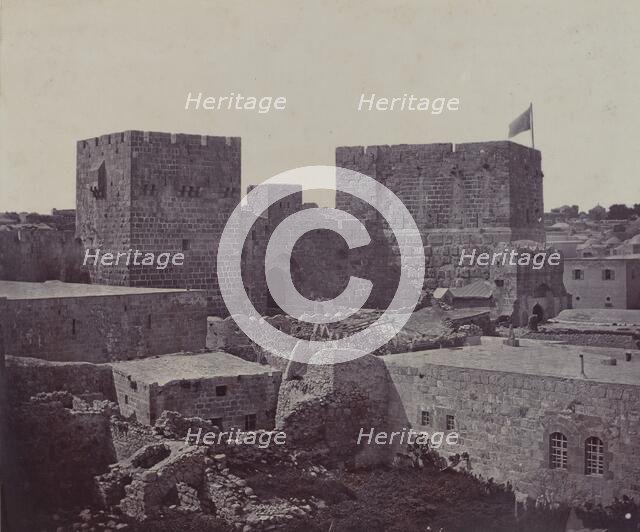 Jerusalem - Section of Old City, 1857. Creator: James Robertson.