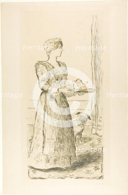 Breakfast, 1895. Creator: Jean Francois Raffaelli.