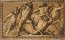 Hercules Slays the Centaurs (Jupiter Defeating the Centaurs), 1645-1650. Creator: Jacob van Campen.