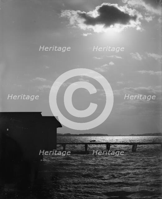 Sunset from South Battery, Charleston, S.C., c1907. Creator: Unknown.