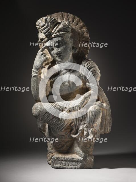 Pensive Bodhisattva (image 2 of 8), between c.200 and c.300. Creator: Unknown.