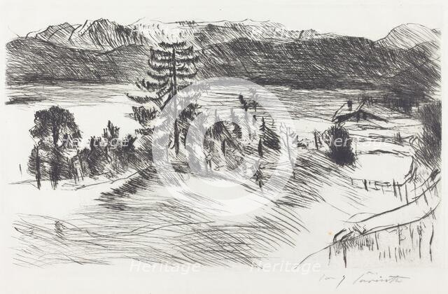 Grosse Walchenseelandschaft (Large Walchensee Landscape), 1923. Creator: Lovis Corinth.