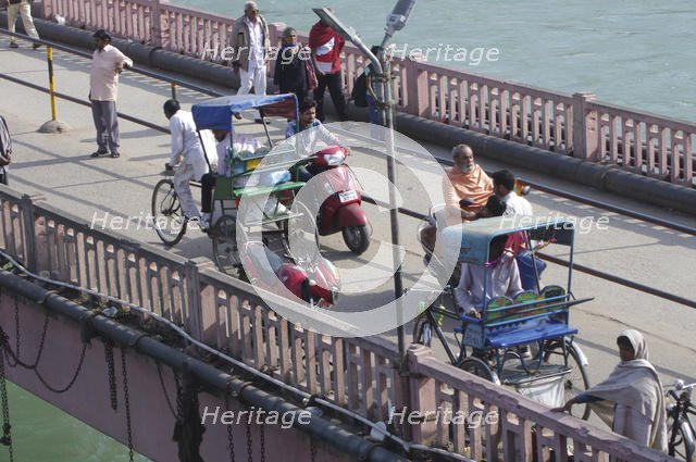 Bicycle Rickshaws, Haridwar India. Creator: Unknown.