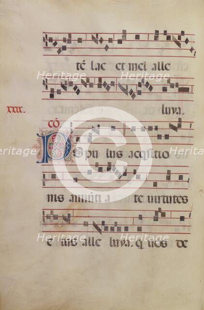 Decorated Initial P; Gradual, late 15th or early 16th century. Creator: Antonio da Monza.