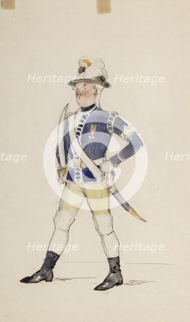 Gustavian soldier, c1890s. Creator: Albert Edelfelt.