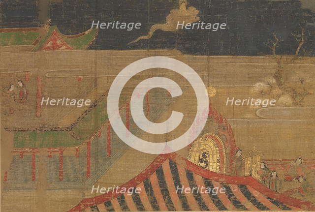 Life of the Buddha: Abandoning Palace Life, early 15th century. Creator: Unknown.