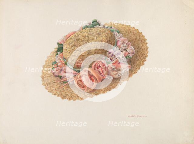 Hat, c. 1941. Creator: Juanita Donahoo.