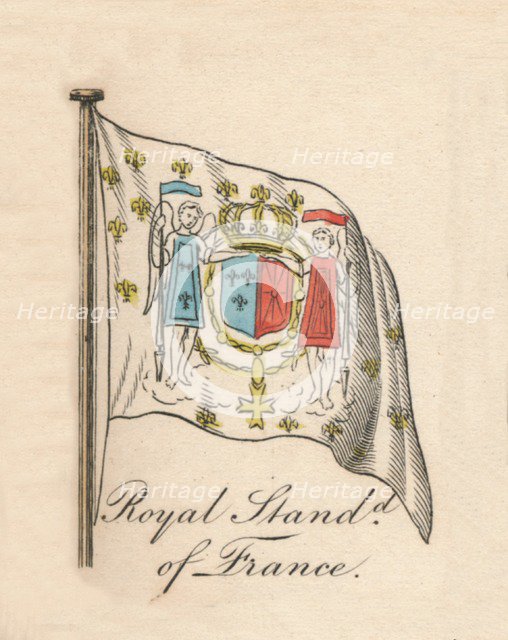 'Royal Standard of France', 1838. Artist: Unknown.