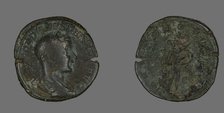 Sestertius (Coin) Portraying Emperor Gordianus, 238-244. Creator: Unknown.