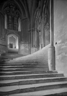 'Sea of Steps', Wells Cathedral, Somerset, 1948. Artist: Herbert Felton.