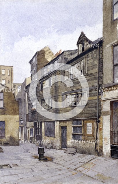 Crown Court, Chancery Lane, London, 1881. Artist: John Crowther