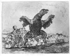 The Disasters of War, a series of etchings by Francisco de Goya (1746-1828), plate 76: 'El buitre…