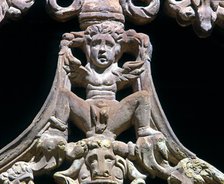 Detail of the traceries of the ogival archs of the Moon Gate in the Knights Cloister, made betwee…