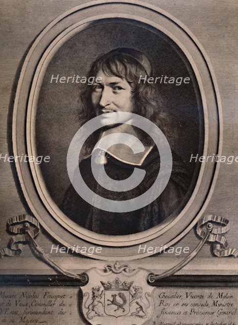 Nicolas Fouquet, Finance Minister to Louis XIV of France, 17th century (1894). Artist: Robert Nanteuil.