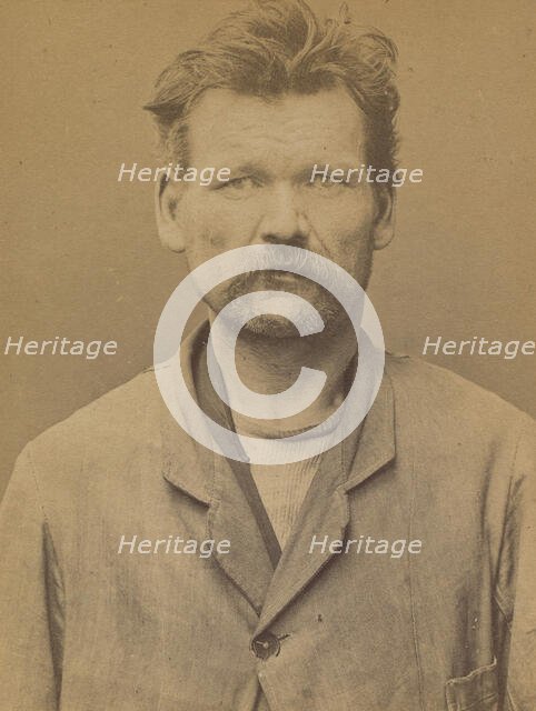 Morvan. Félicien. 45 ans, né le 8/6/49 à Kerity (Côte du Nord). Menuisier. Anarchiste. 2/7..., 1894. Creator: Alphonse Bertillon.