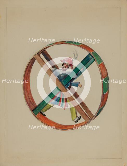Wheel with Figure, 1935/1942. Creator: Unknown.