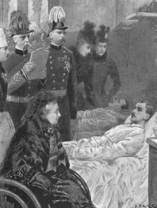 'Queen Victoria...visiting Soldiers wounded in the Indian Frontier campaigns...1898', (1901).  Creator: Samuel Begg.