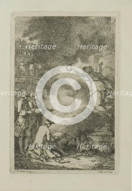 Plate from, Nella Venuta, 1764. Creator: Franz Edmund Weirotter.