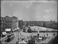 Old Market Square, City of Nottingham, 1910-1928. Creator: Campbell's Press Studios Limited.