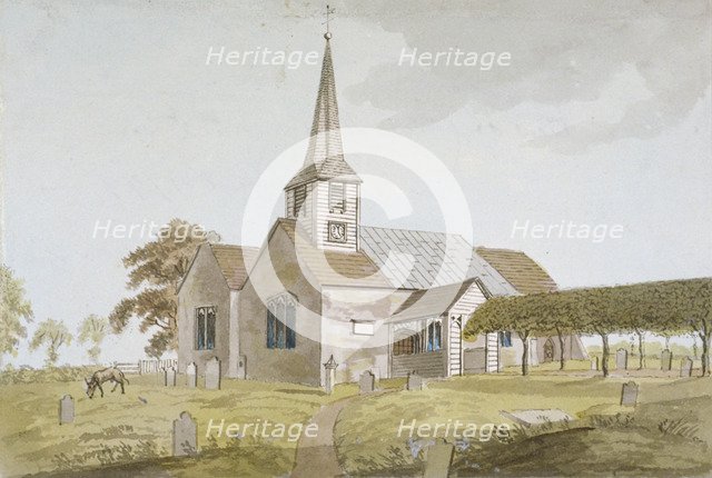 Church of St Mary, Chigwell, Essex, 1799. Artist: Anon
