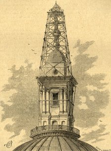 'The Scaffolding and Observatory on St. Paul's in 1848', (1897). Creator: Unknown.