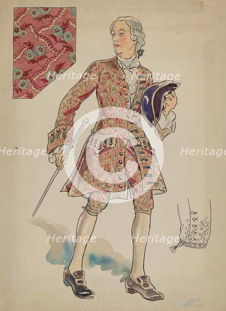 Man's Suit, c. 1936. Creator: Lillian Causey.