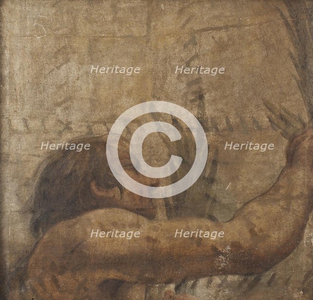 Detail of the vault of the Chapel of St Sebastian. Creator: Pietro da Cortona.