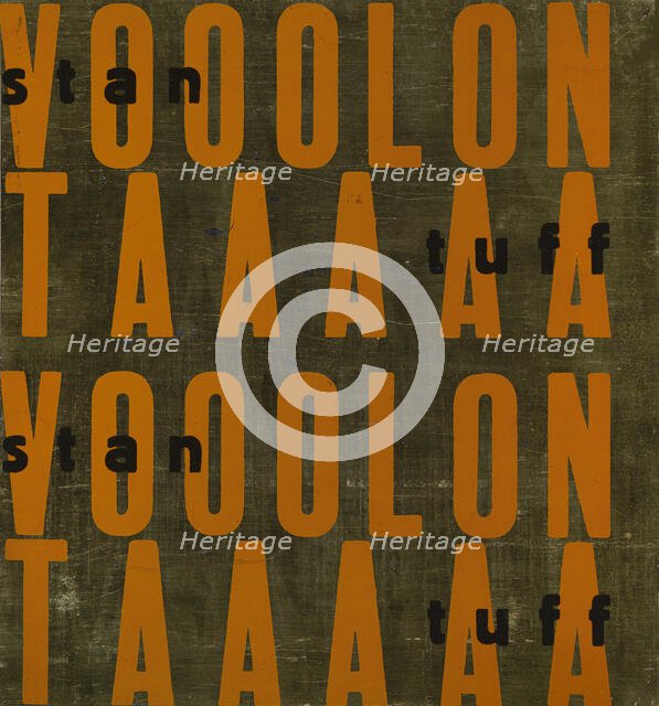 Parole in libertà, 1932. Creator: Marinetti, Filippo Tommaso (1876-1944).