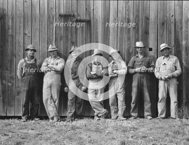 Here are the farmers who have bought machinery..., West Carlton, Yamhill County, Oregon, 1939. Creator: Dorothea Lange.