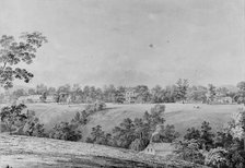 View of David Hosack Estate, Hyde Park, New York, from the East (from Hosack Album), ca. 1832. Creator: Thomas Kelah Wharton.