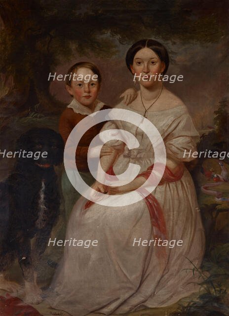 Portrait of Sarah Elizabeth Morrison and Samuel Morrison, 1856. Creator: Jacob Cox.