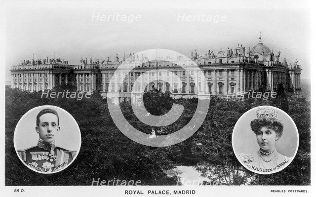 Royal Palace, Madrid, Spain, early 20th century. Artist: Unknown