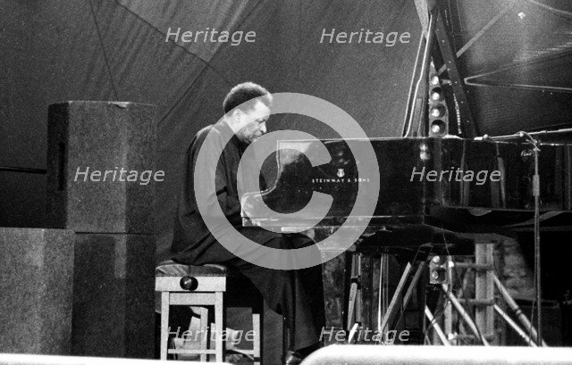 Abdullah Ibrahim, Brecon Jazz Festival, Powys, Wales, August 2001. Artist: Brian O'Connor.