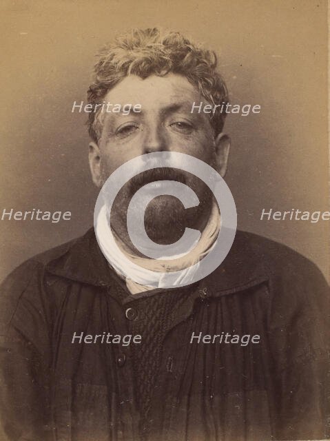 Leboucher. Edouard, Léon. 43 ans, né à Paris XIVe. Cordonnier. Anarchiste. 7/3/94., 1894. Creator: Alphonse Bertillon.